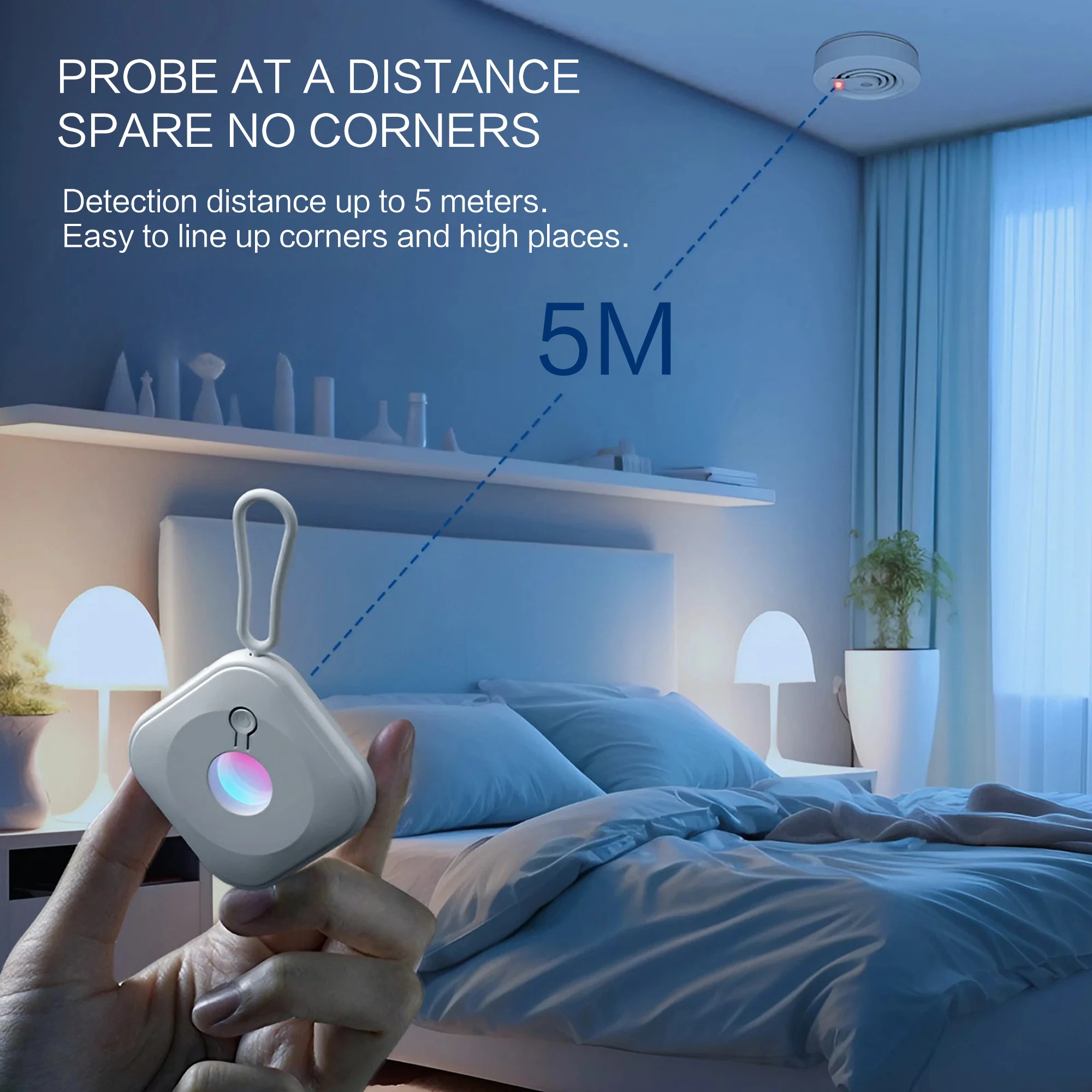 1 قطعة كاشف كاميرا محمول مضاد للتجسس جهاز مسح الأشعة تحت الحمراء المخفية للسفر في الفندق حماية أمن المكتب المنزلي #4