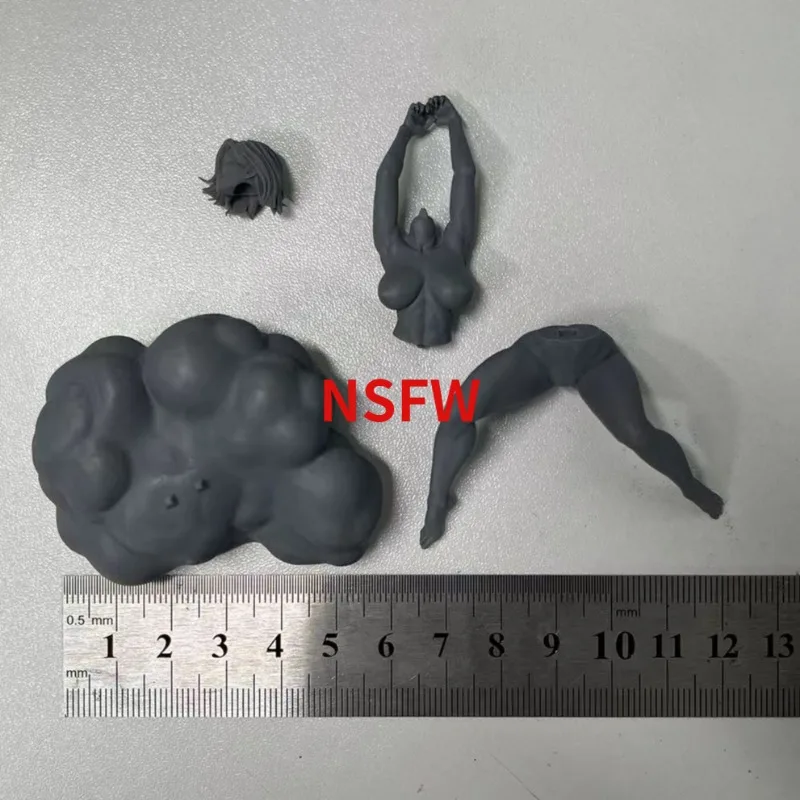 Kit de modelo de montagem de figura de resina em escala 1/24, mulher quente e bonita, resto, personagem de fantasia, sem montagem, impressão 3d sem pintura