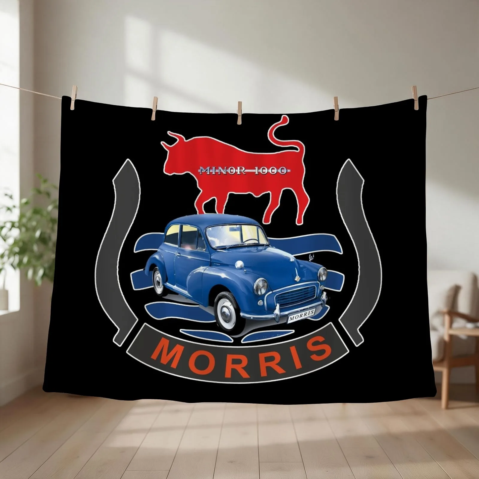Morris Minor 1000 Throw Blanket couch cozy soft plush fuzzy picnic outdoor blanket