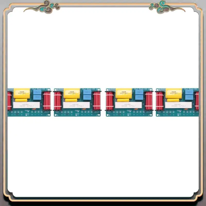 

A46M-4Pcs 120W Speaker Crossover 3 Way Audio Frequency Divider Loudspeaker WEAH-338 3 Unit Crossover Filters For Speakers