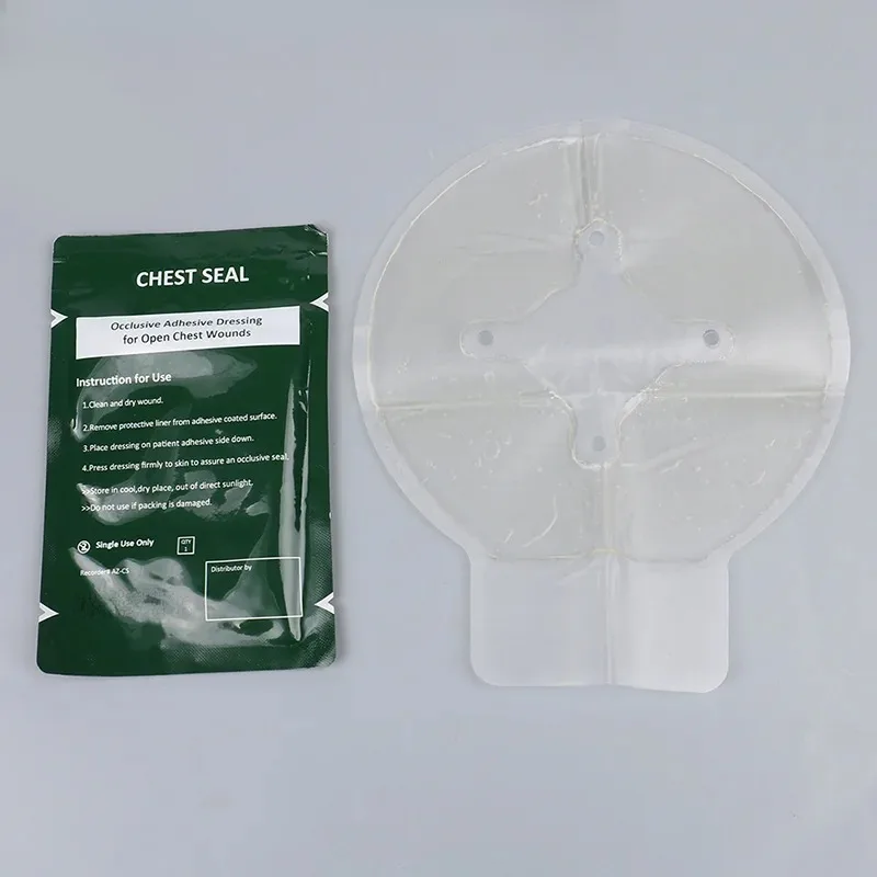 Professional Chest Seal Ventilated Chest Sealing Patch with Four Holes Life Saving Emergency Equipment for Pneumothorax Wound - view 4
