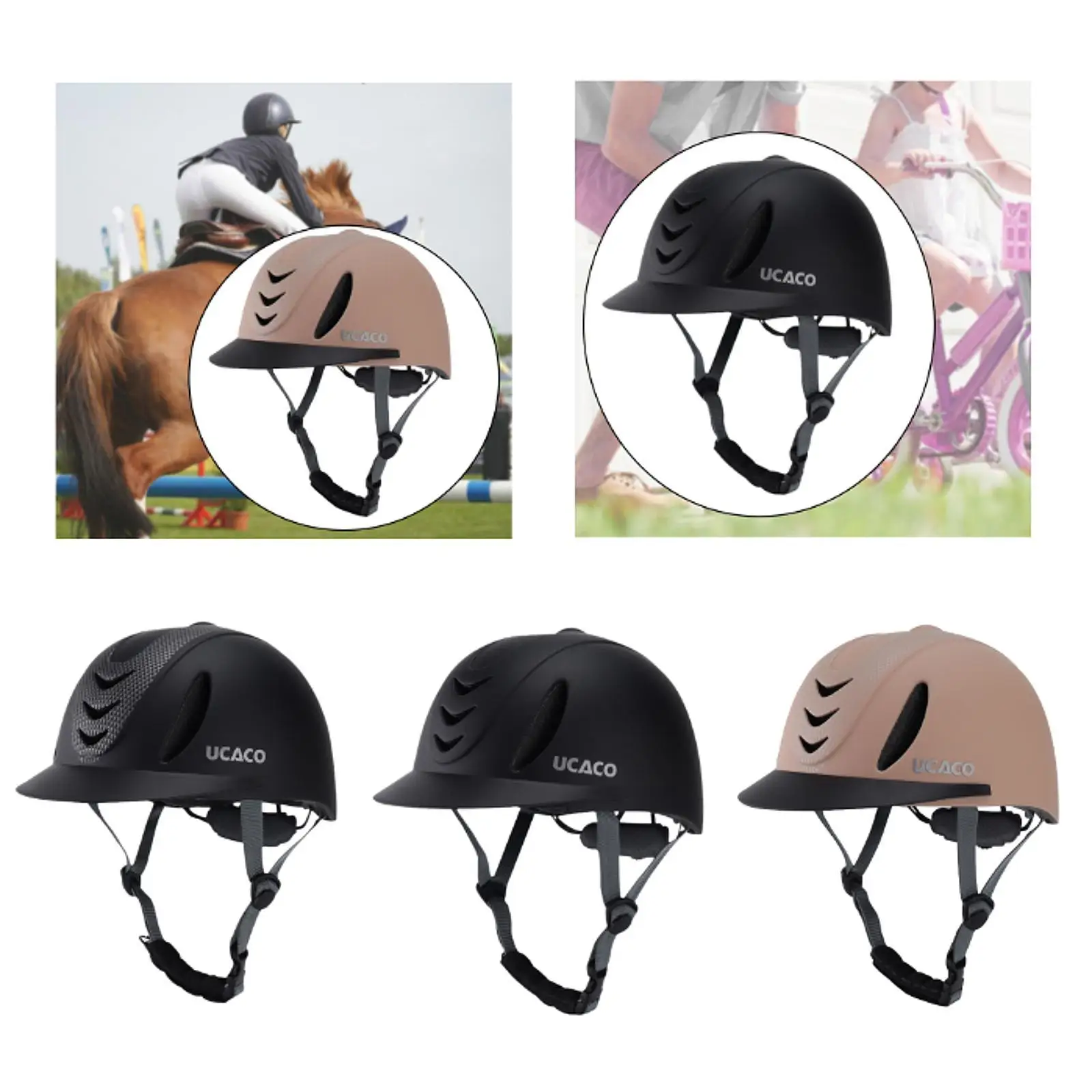 Casco da equitazione Casco da equitazione traspirante antiurto per attrezzatura equestre