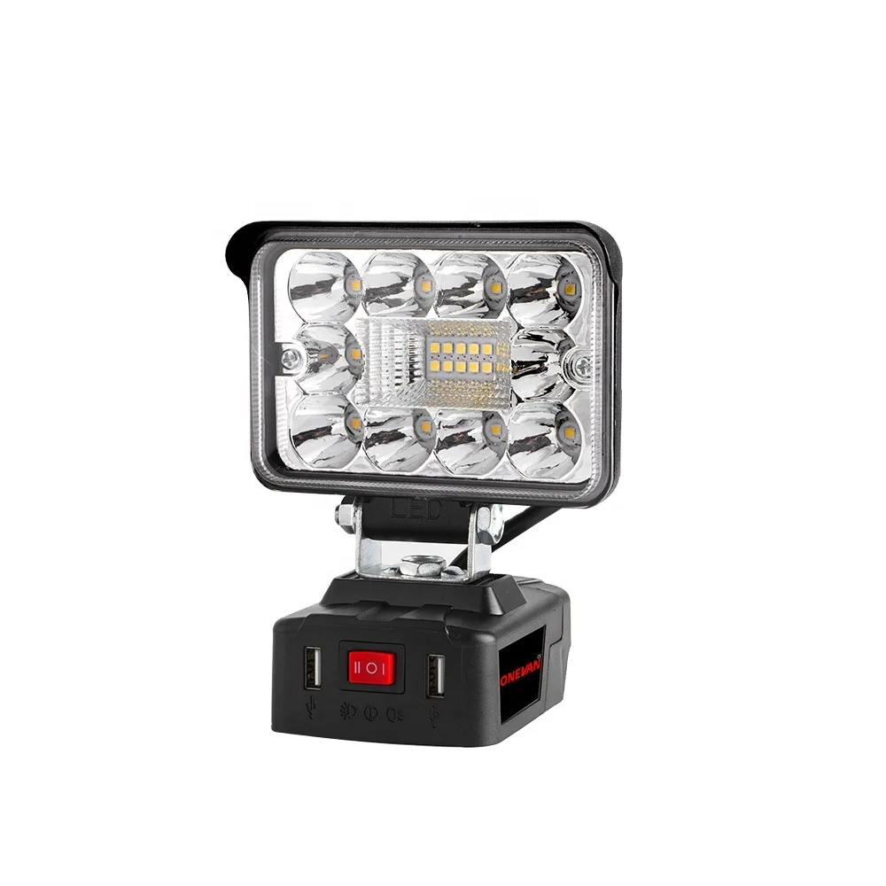 

Led Worklight Flashlight Outdoor Lighting Work Lamp for Ma*kita 18V Li-ion Battery BL1820 BL1840 BL1850 BL1860 BL1860B