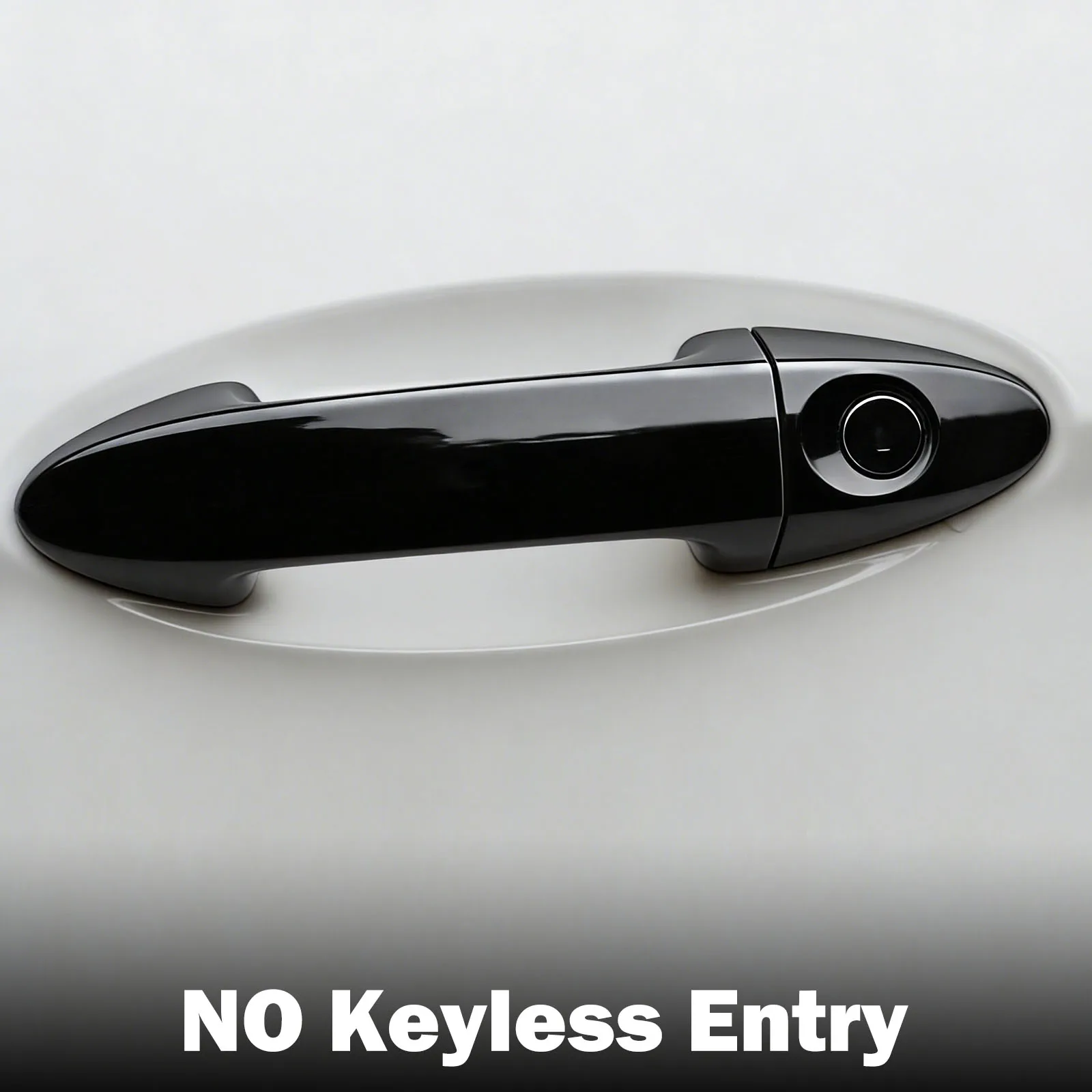 For Ford EcoSport 2014-2023 / Fiesta 2009-2016 Car Exterior Door Handle Cover Trims Stylish Glossy Black