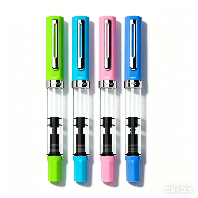 Der neueste TWSBI ECO Transparenter Kolben-Tintenfederhalter aus Kunstharz EF F 0.5 – Geschenk für Lehrer, Schüler und Kalligrafie-Übungen, Schreibwaren