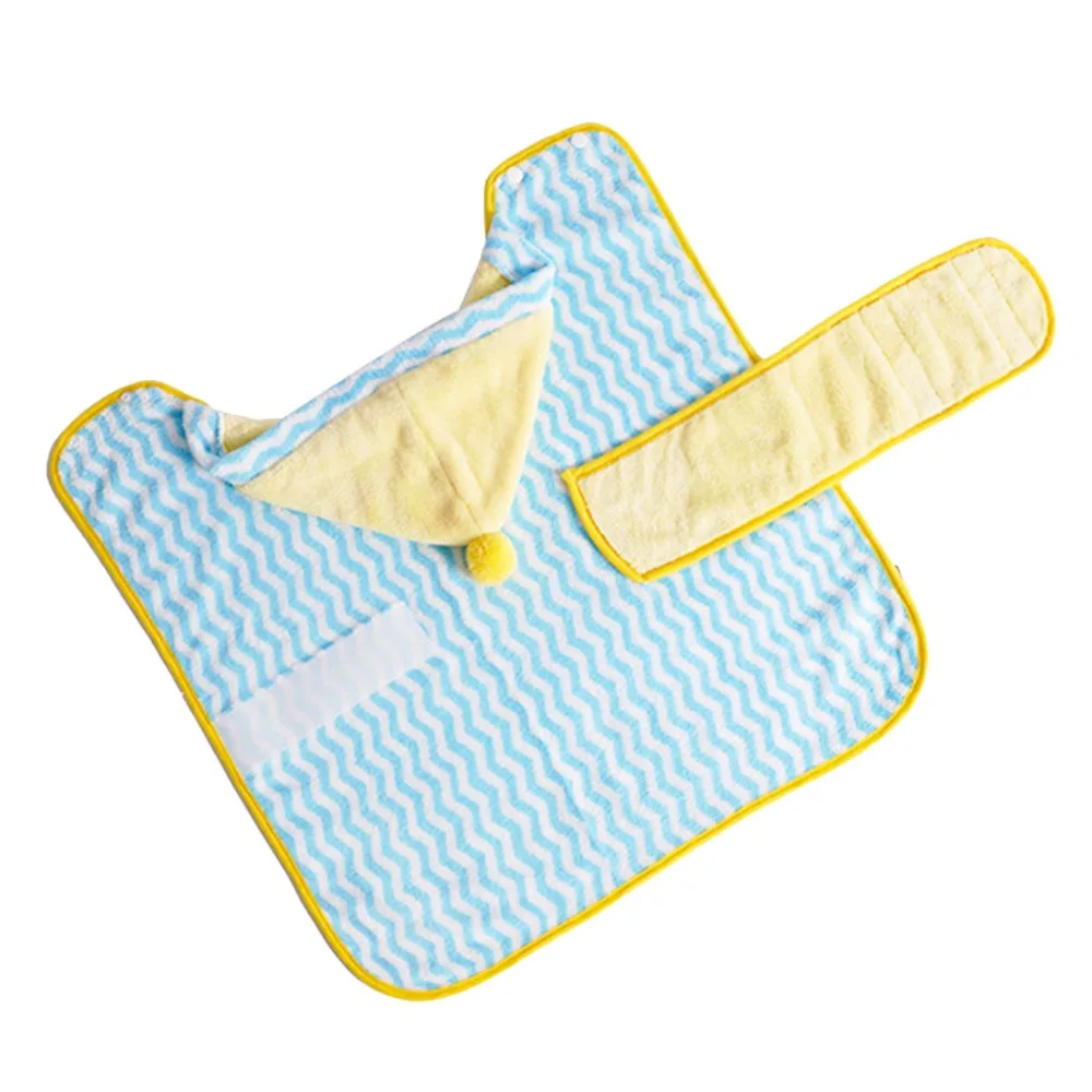 Cute Quick-drying Dog Bathrobe Soft Nightwear Pet Bath Towels Pet Bathing Supplies Absorbent Puppy Robe for Small Large Dog