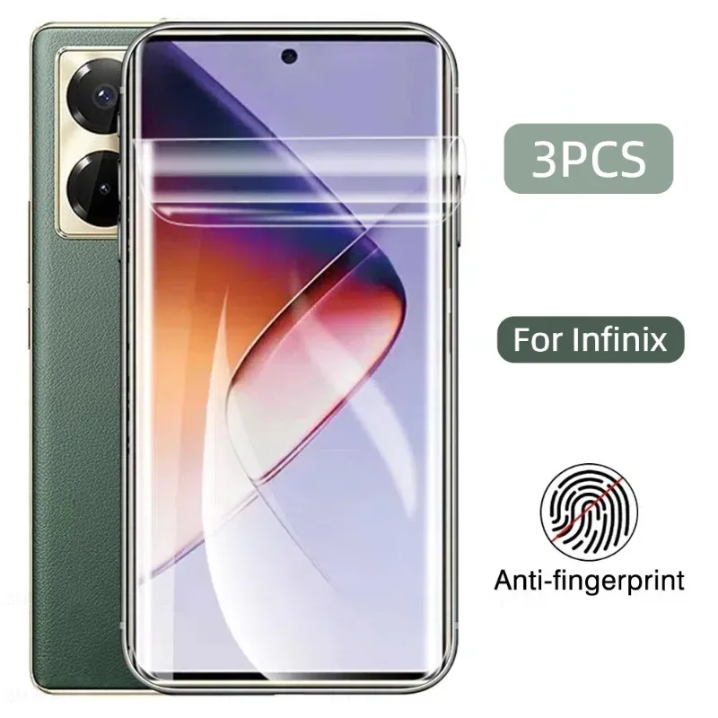 3Pcs Screen Protector For infinix Note 50 40 Pro Plus GT 20 10 Pro Hydrogel Film For Infinix hot 50 40 Pro Plus 50i 40i Film