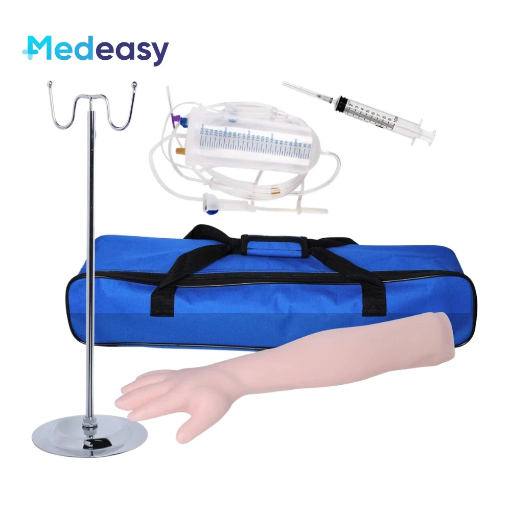 Medical Training Arm for Intravenous Injection and Puncture Practice Venipuncture Infusion Intravenous Training Arm Kit