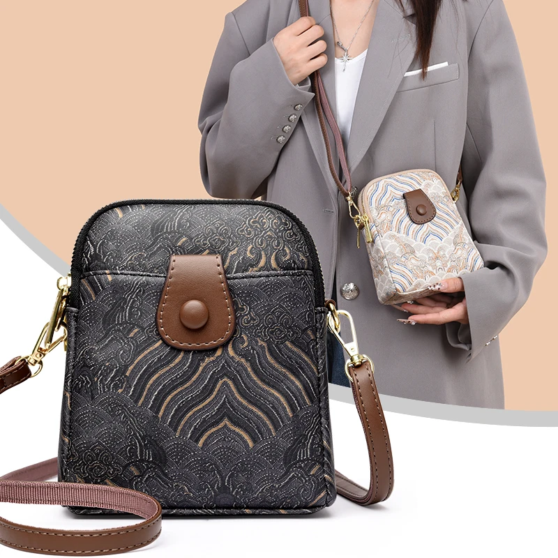 

Новые модные маленькие сумки через плечо с вышивкой, женская сумка через плечо, сумки-мессенджеры на плечо, женская сумка, кошелек для телефона, кошелек на молнии