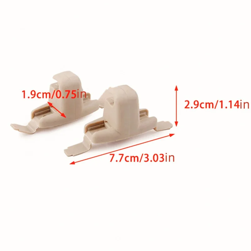 2pc For Bmw 3 5 7 Series E46 E38 E39 E53 51168243575 Car Beige Grey Sun Visor Clip Mirror Holder Bracket Hanger