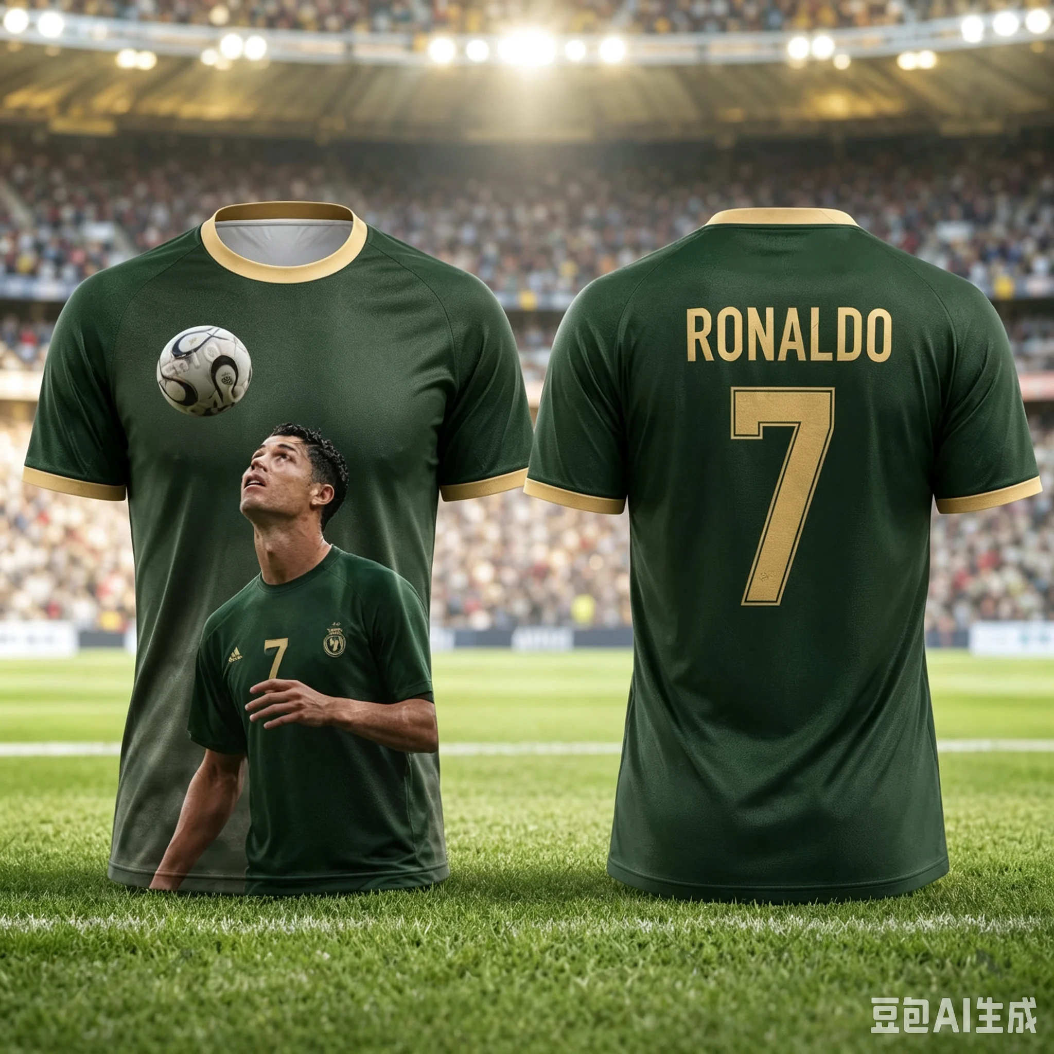 Ronaldo Soccer Superstar Fan Collection Jersey Kids Adults Fashion Commemorative Outdoor Sports Breathable Comfortable Top Gift