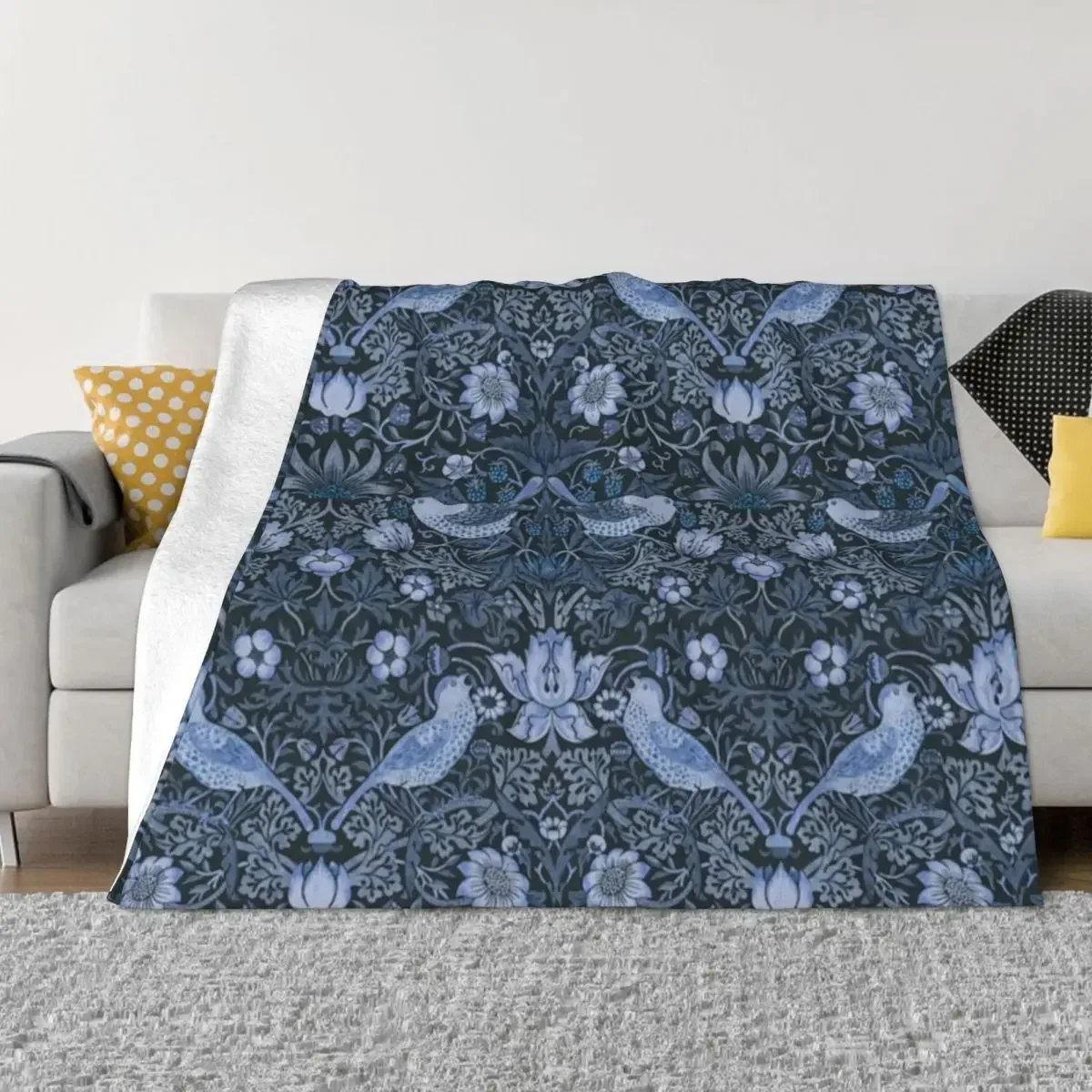 William Morris - thief, blue Throw Blanket christmas decoration for sofa Picnic Blankets blankets for beds  demogorgon