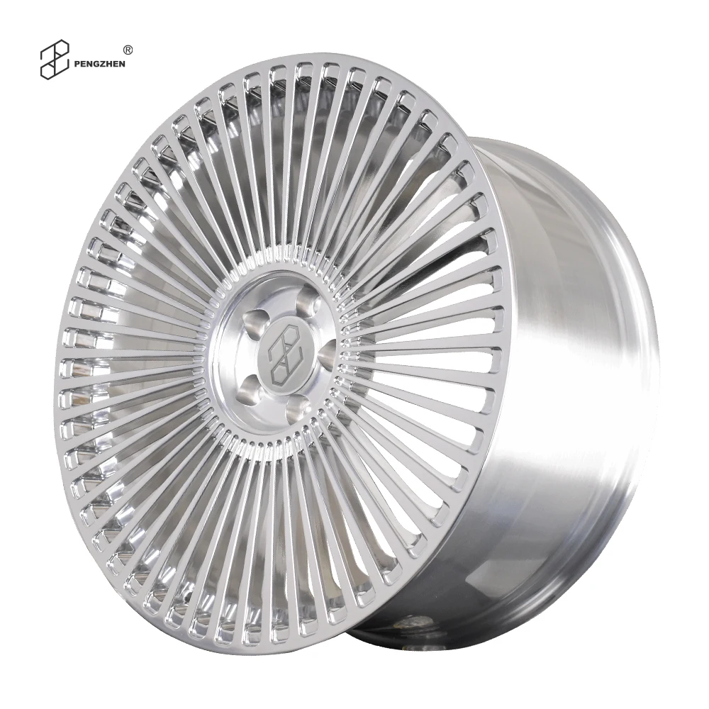Pengzhen Hot-selling Multi-spoke 21 22 23 Inch 5x112 Alloy Silver Polishing Wheels