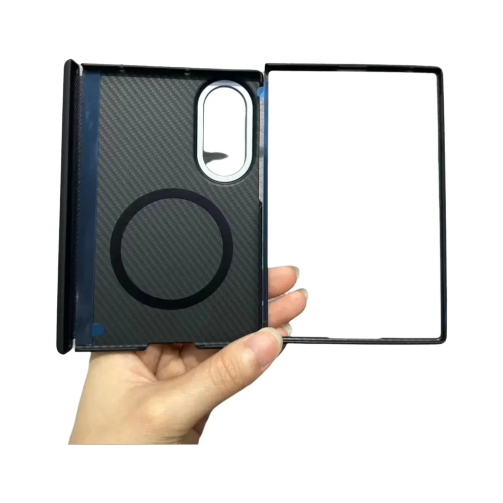 Precyzyjnie wykonana obudowa z włókna węglowego do Samsung Galaxy Z Fold 8, szeroka magnetyczna obudowa z włókna aramidowego, ultracienka, lekka, ochronna. — zdjęcie produktu 7