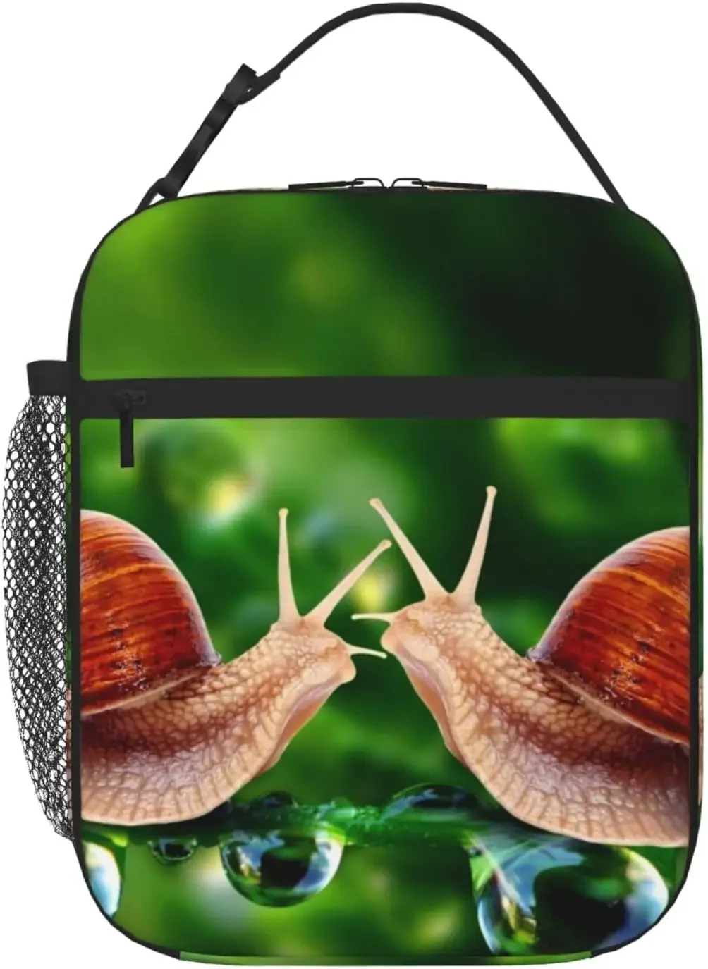 Animal Snail Printed Lunch Bag Lunch Box Lunch Tote Bag Portable Lunchbox Small Leakproof Cooler For Work Office Picnic Travel