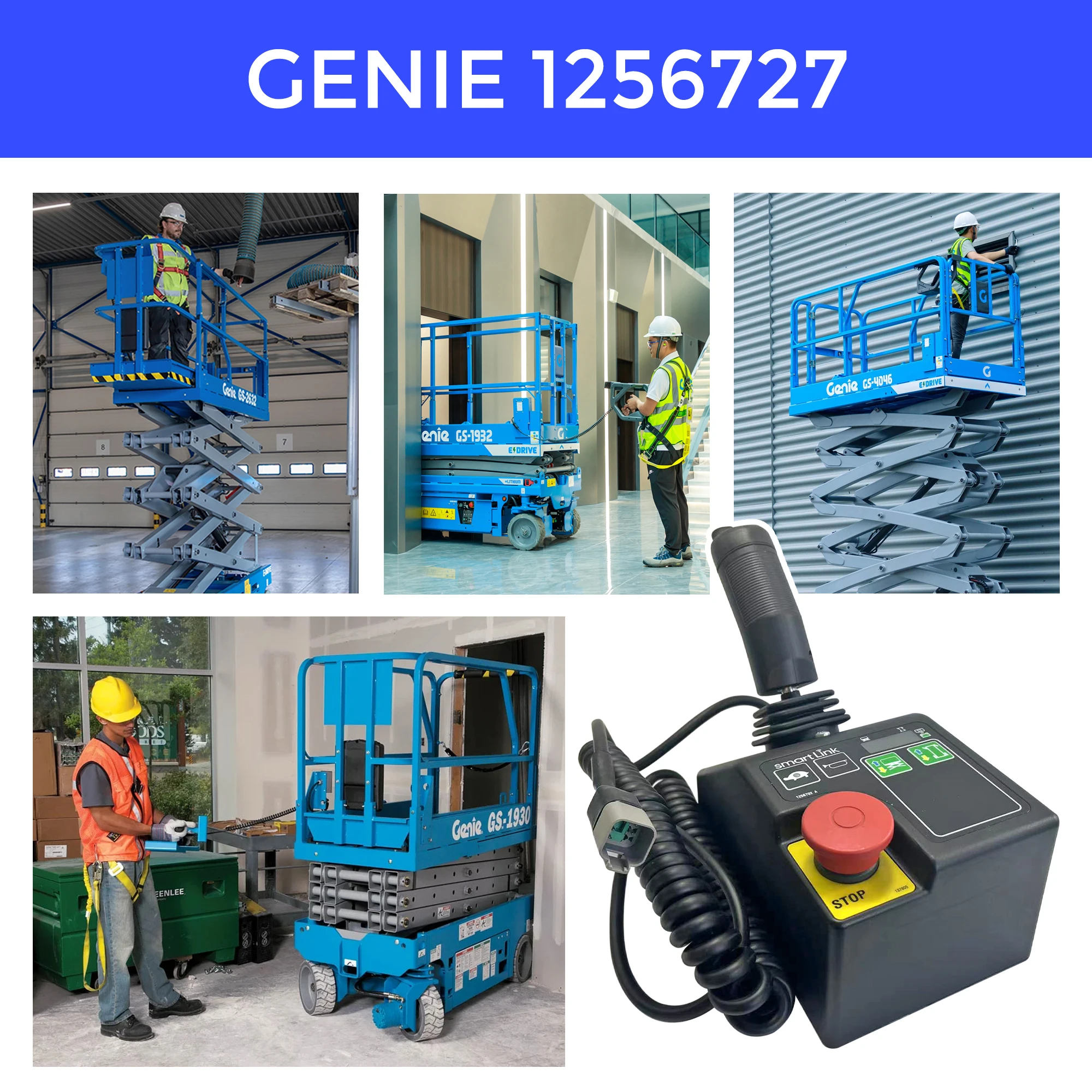 Caixa de controle 1256727GT para Genie Lift Gen 6 GR-12, GR-15, GR-20, GRC-12, GS-1930/1932/3246/1530/1532/4047/2032/2046/2632/2646