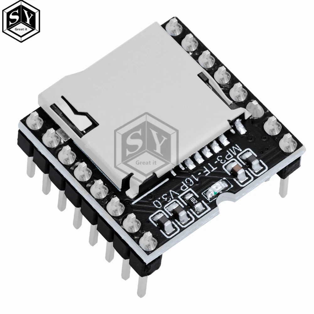 1PCS  TF Card U Disk Mini MP3 DF Player Audio Voice Module Board For Arduino DFPlay Wholesale Player