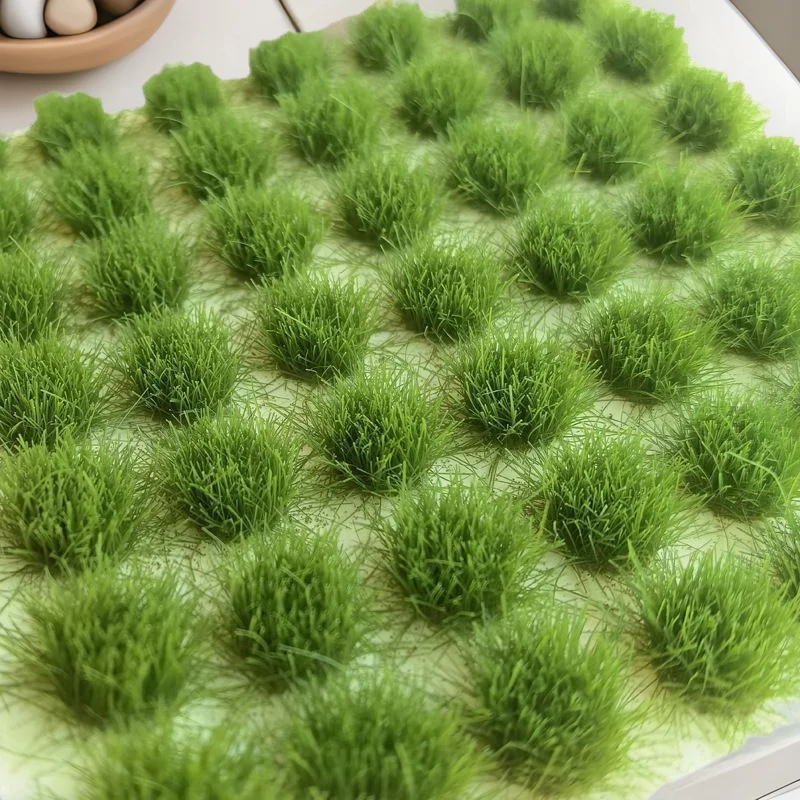 

8mm Simulated Grass Cluster Model Grass Vegetation DIY Handmade Building Military Sand Table Grass Micro Landscape Decoration