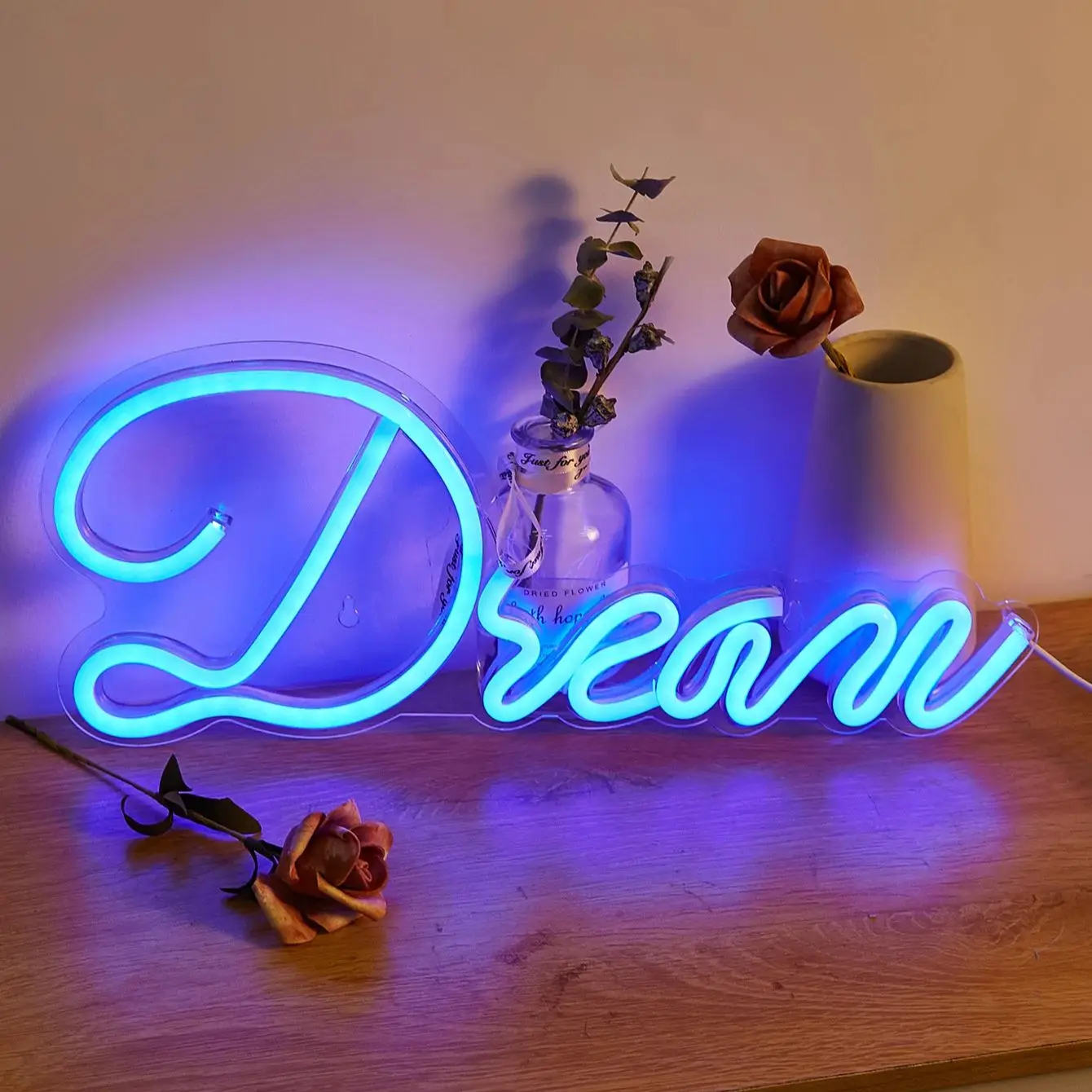 Chi-buy-señales de neón LED con alimentación USB, luz nocturna, arte de pared 3D, decoración para dormitorio y sala de estar