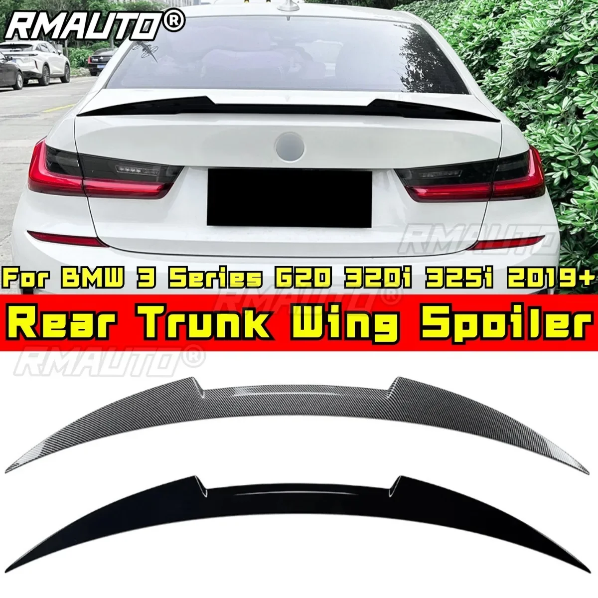 

For BMW 3 Series G20 320i 325i Rear Trunk Spoiler Rear Trunk Wing Body Kit for BMW 3 Series G20 320i 325i 2019+ Car Accessories