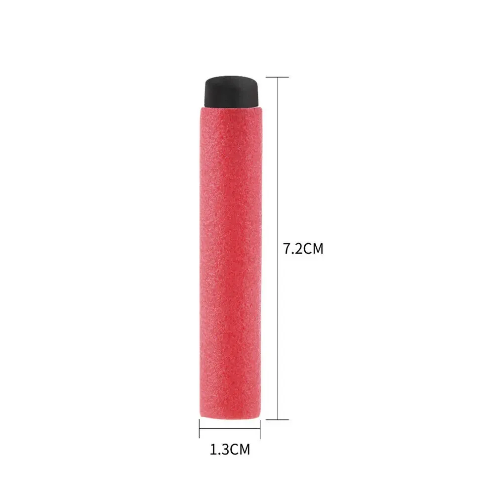 Worker Mod EVA Foam Darts Soft Rubber Tip Red for Nerf Blaster Refill Toy Red Black Head