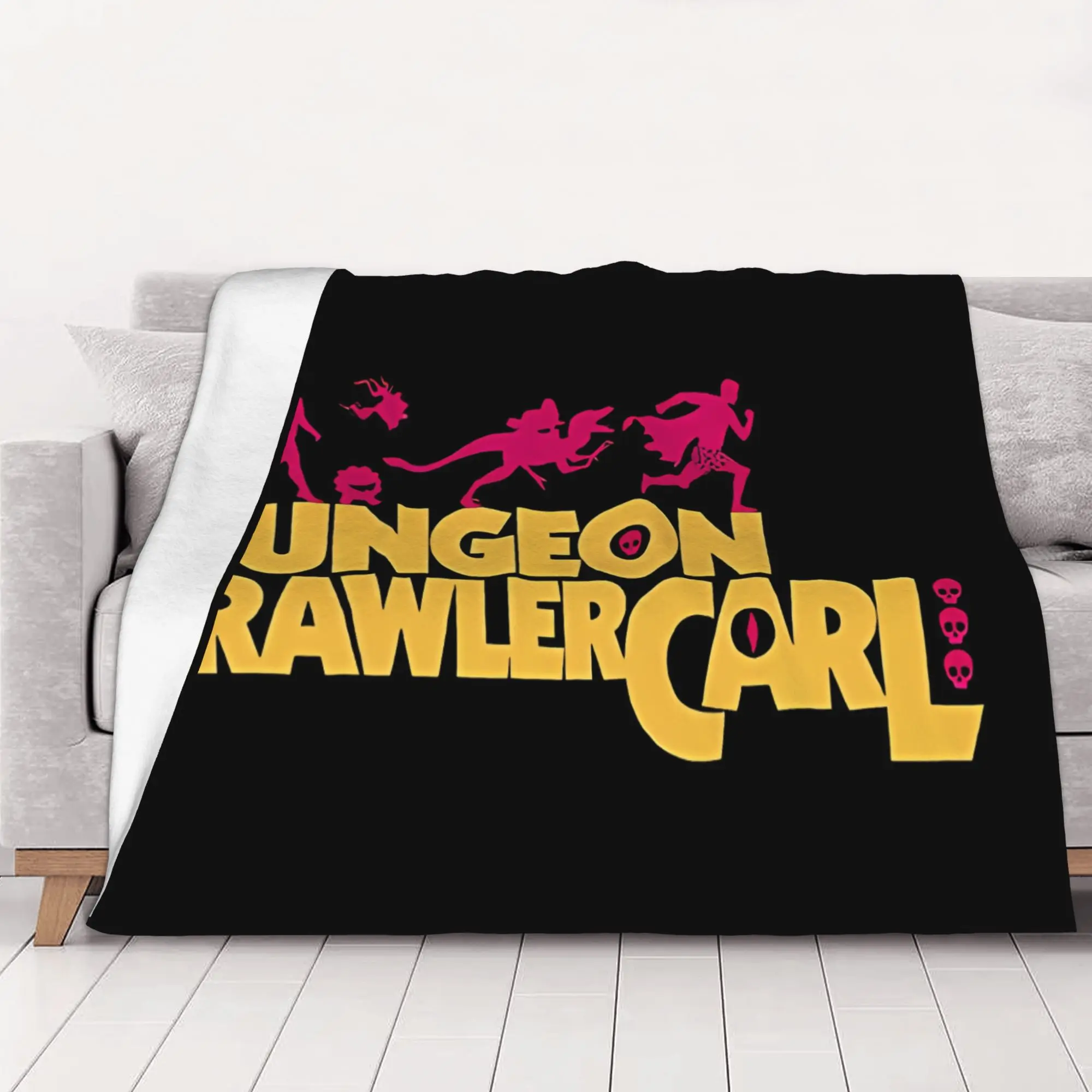 1PC home Cutecore Dungeon Crawler Carl black Dungeon Crawler Carl Blanket Super Cosy Plush Home Living Room Sofa halloween