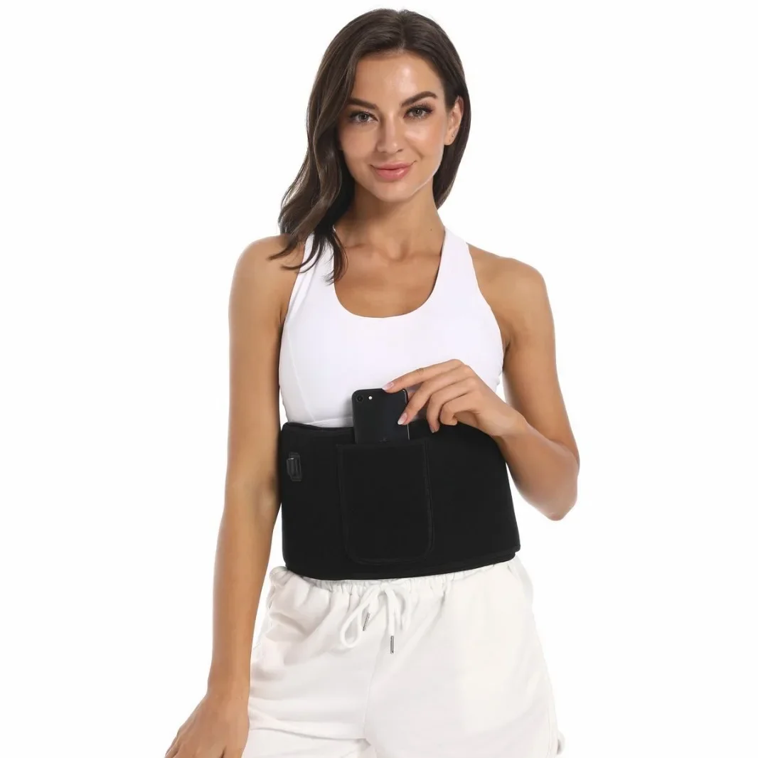 HOT SALE EMS Pulse Sweat Massage Belt 105 LED Infrared Heating Red Light