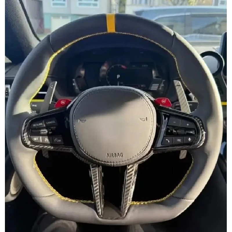 Custom Carbon Fiber Sport Steering Wheel Fit Supra Mk5 86 Auto Interior Modification Parts view 4