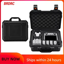 BRDRC Hard Shell Storage Case for DJI Mini 4 Pro Waterproof Carrying Case Handbag Explosion-proof Suitcase for DJI RC 2/RC-N2