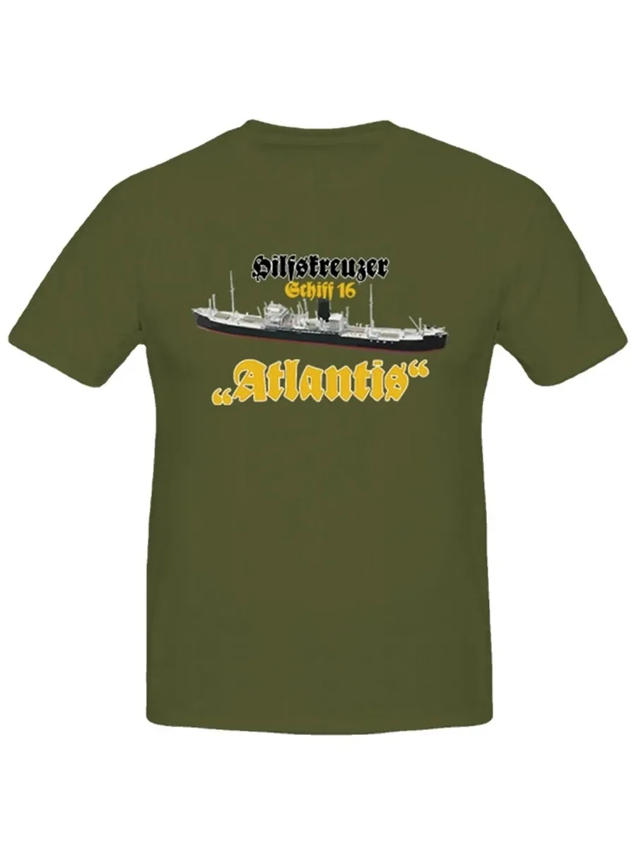 Naval Atlantis Auxiliary Cruiser T-Shirt. Summer Cotton Short Sleeve O-Neck Mens T Shirt New S-3XL