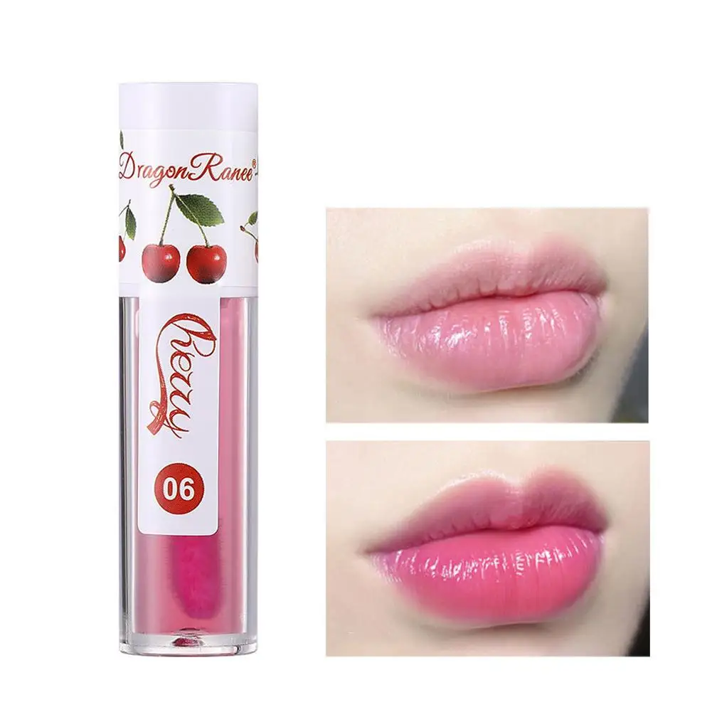 Hidratante Frutas Lip Balm Óleo, Temperatura Mudando Lip Gloss, Durando Cosméticos, Cor, Batom Hidratante, I0u7