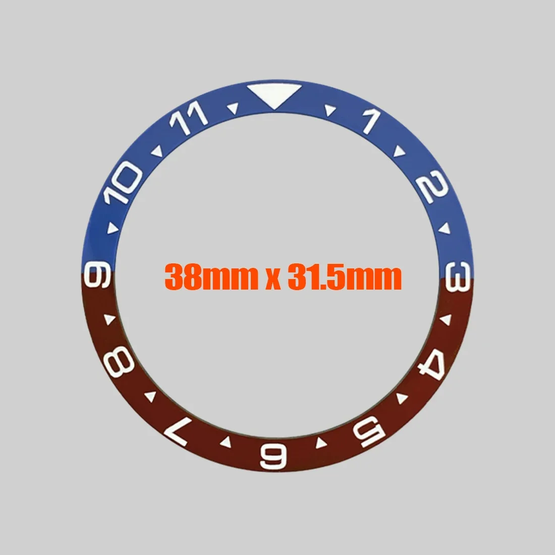 38mm inserção de moldura de cerâmica plana apto para skx007 skx009 srpd caixa de relógio nh35 38x31.5mm anel de inserção de moldura de cerâmica