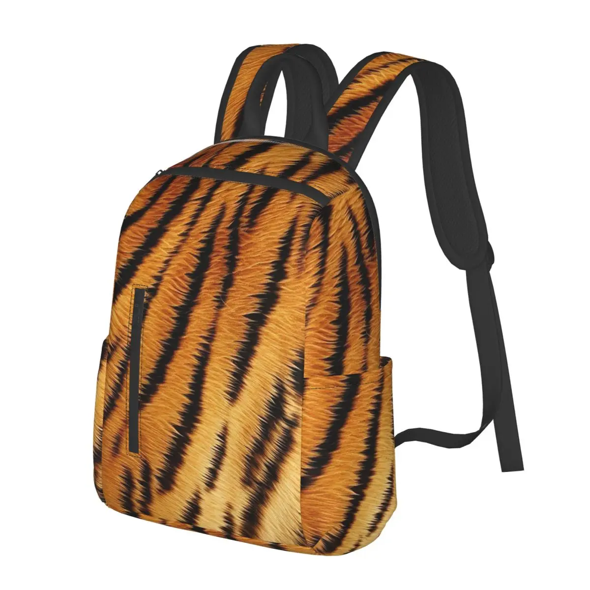 Tiger Skin Student Backpack School Bag Hiking Travel Daypack for Men Women Bookbag Shoulder Bags