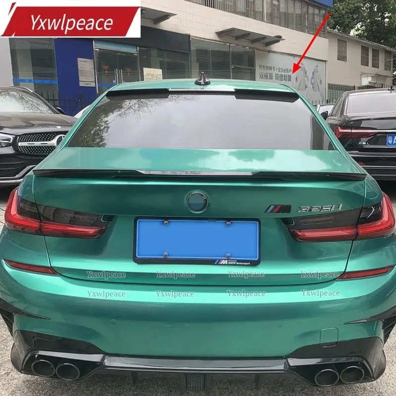 Dla BMW G20 nowy 3 serii 2020 2021 320i 320D materiał ABS tylne okno Spoiler dachowy dekoracja skrzydła samochodu