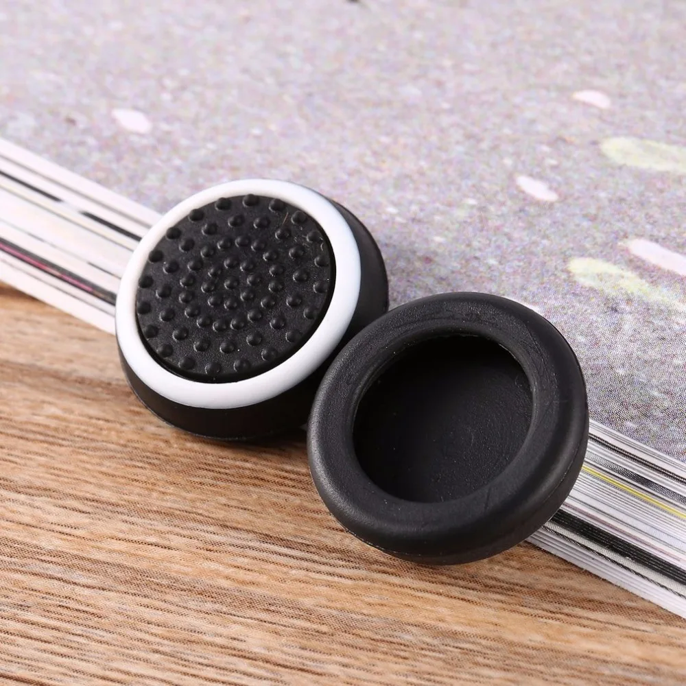 4pcs Soft Rubber Silicone Anti-Slip Thumb Grip Stick Cap Cover Case Skin for Sony Play Station 4 PS5 PS4 Slim Pro Xbox One 360