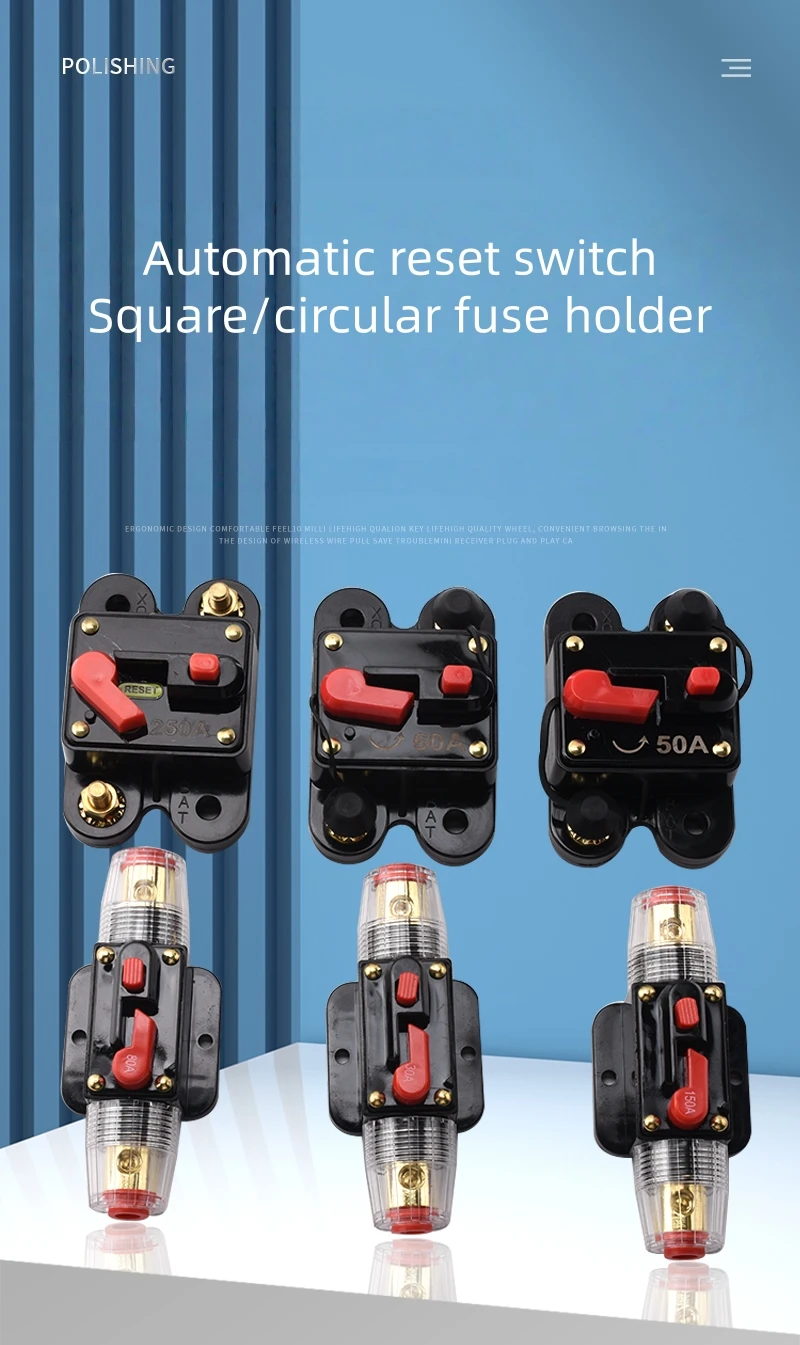 Automatische Wiederherstellungsposition mit Schalter-Sicherungshalter, Leistungsschalter und Stromleitungs-Schutz, geeignet für Auto-Audioanlagen usw. – Detail 2