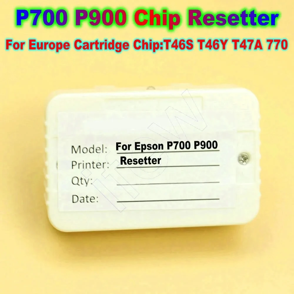 

P700 P900 Cartridge Chip Resetter For Epson SureColor SC-P700 SC-P900 Ink Cartridge Resetting Device Reset T46S T46Y T47A 770 IC