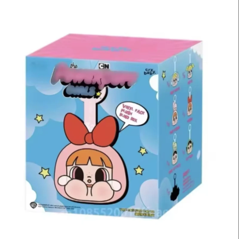 Crybaby vinil rosto boneca série caixa cega huahua maomao paopao saco pingente kawaii anime figura brinquedos surpresa presentes mistério