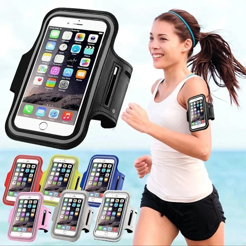For iPhone Samsung Xiaomi Redmi Holder XXL 7inch Mobile Phone Armband Outdoor Sports Holder Gym Running Phone Bag Arm Band Cases