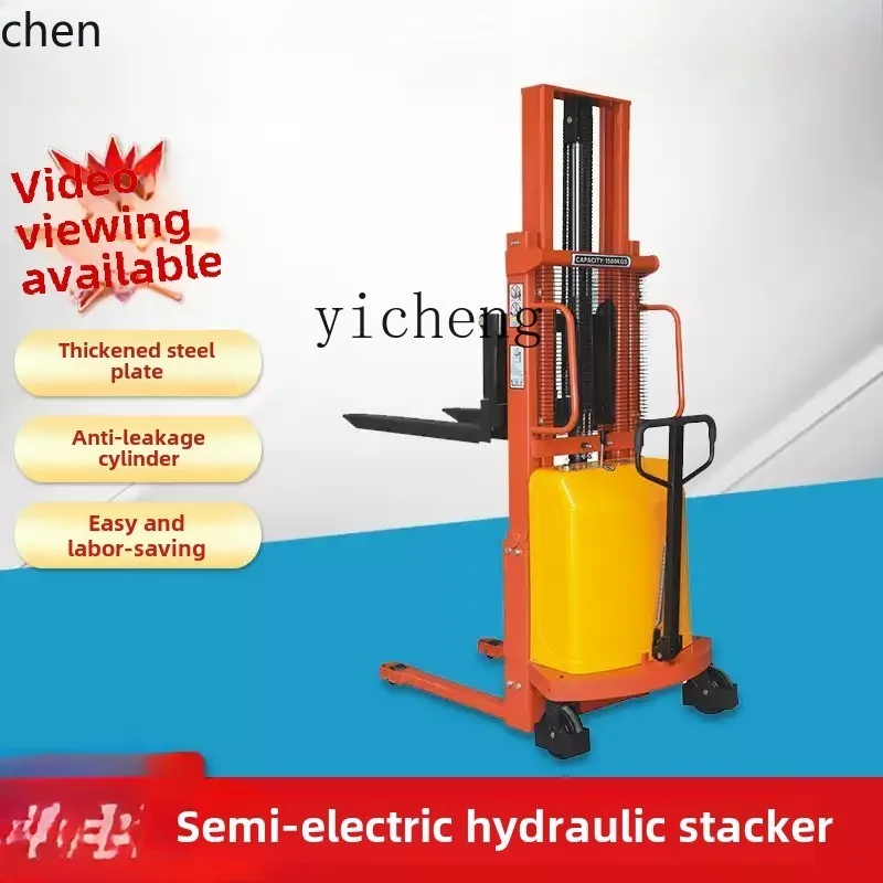 HXL semi-elektrische stapelaar vorkheftruck liftwagen hydraulische vrachtwagen lift aanhanger