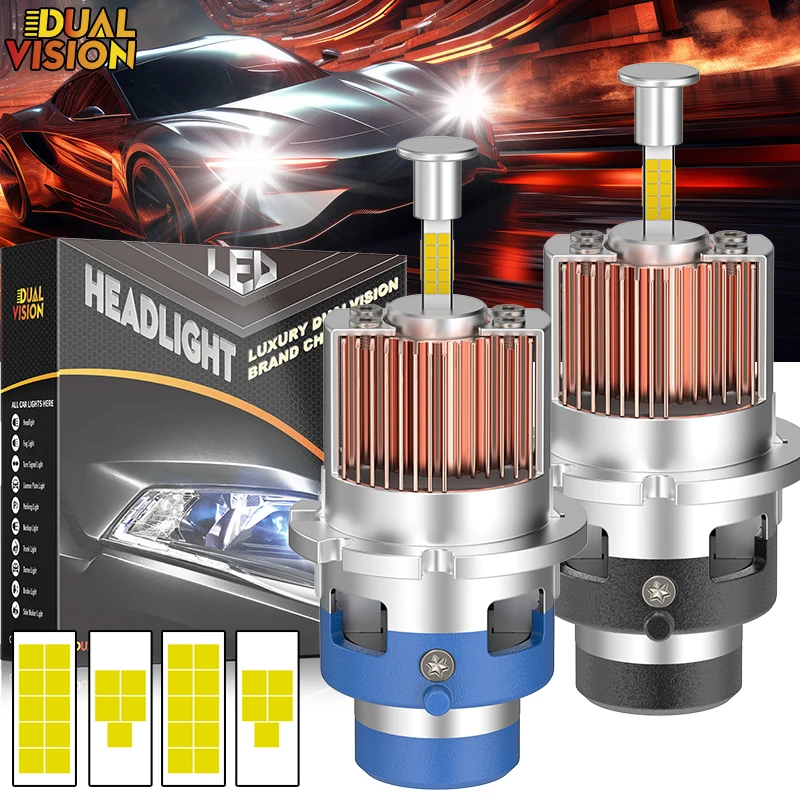 

Dualvision D2S D4S Светодиодная автомобильная фара HID 360 D2R D4R Xenon D Series Light Canbus 6000K Белый 1:1 Автомобильные комплекты Мотоциклетная лампа