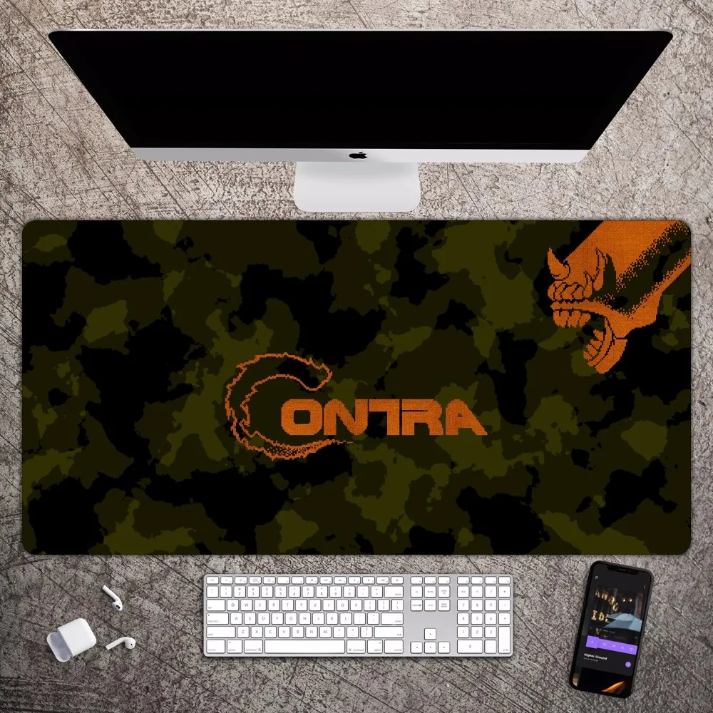 Classic Games Contra Mousepad Large Gaming Compute Gamer PC Keyboard Mouse Mat