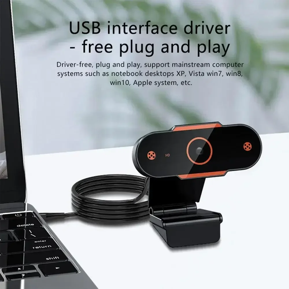 

1080P HD Mini USB PC Camera For Online Classes Video Conferences And Live Broadcasts Adjustable Camera Adjustable Laptop Webcam