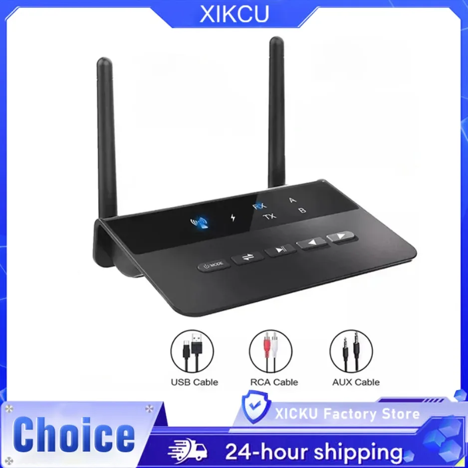 

Bluetooth 80M 5.0 Аудио передатчик Приемник Aptx HD LL Беспроводной адаптер с низкой задержкой Разъем 3,5 мм AUX RCA для ПК ТВ Наушники