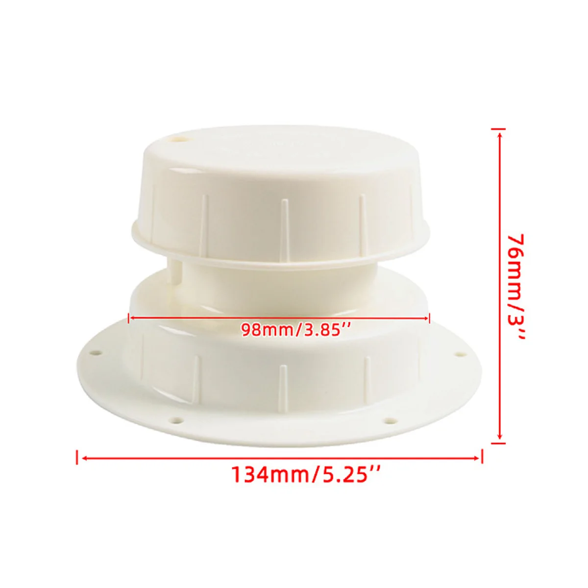New Plastic Marine RV Toilet Ventilation Cover Exhaust Cover for Toilet Ventilation