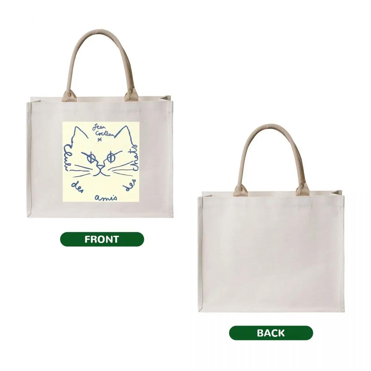 jean cocteau artwork Tote Bag canvas bags tote bag canvas bag luxury women Canvas