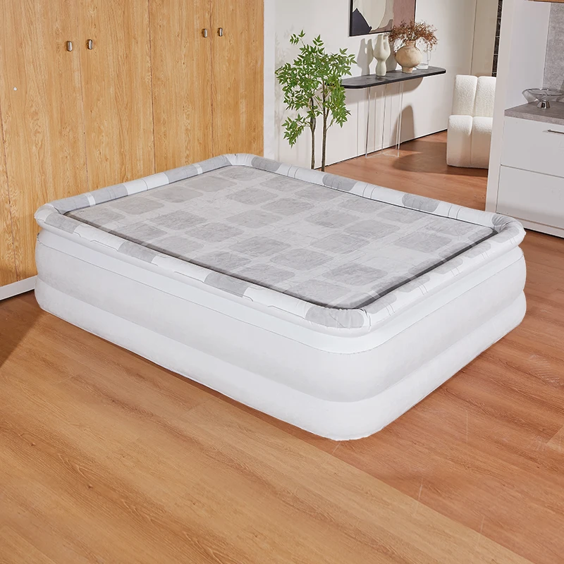 

Premium Double-Inflatable Air Mattress with Built-In Electric Pump Foldable & Cooling Feature for Outdoor & Hotel Bedrooms