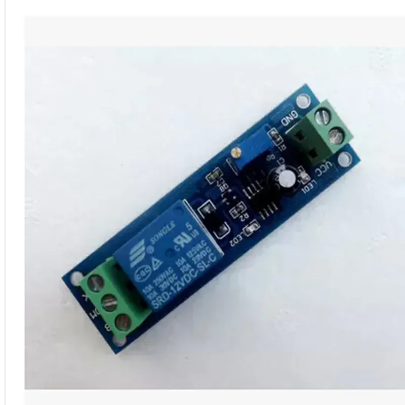 Monostable Relay Switch Delay on-delay Módulo, 12V, 5Pcs