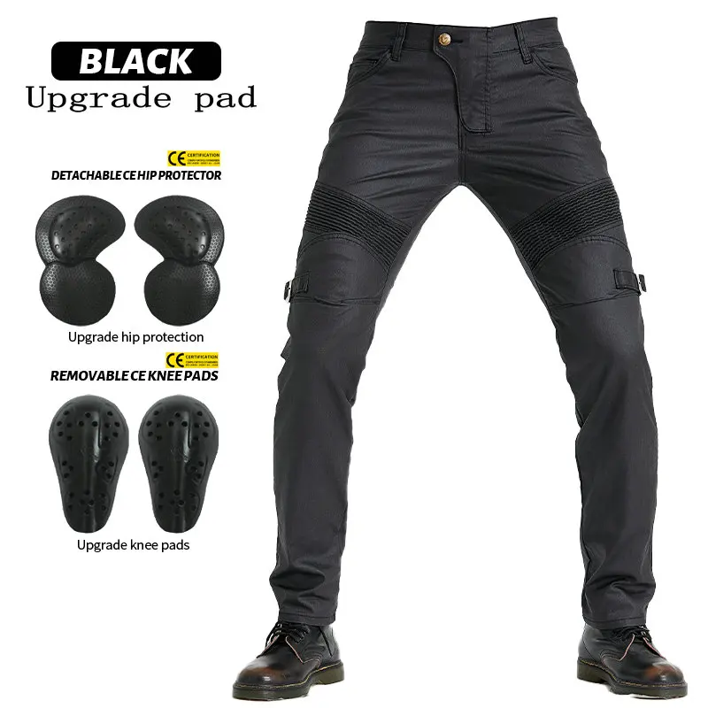 VOLERO Men Motorcycle Pants Motorcycle Jeans Protective Gear Riding Touring Motorbike Trousers With Protect Gears water proof