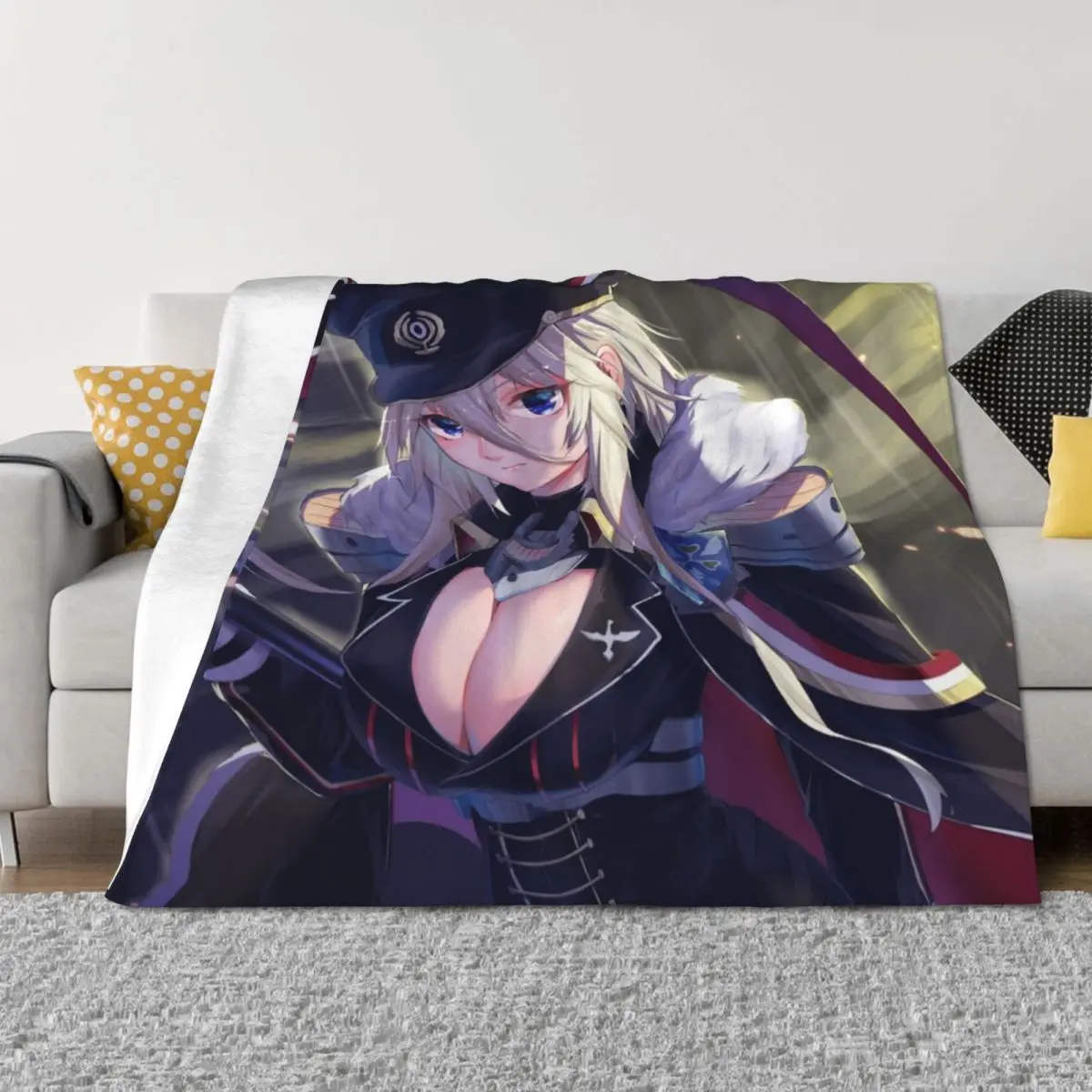 

Azur Lane Bismarck Throw Blanket Nap blankets ands Large anime Blankets